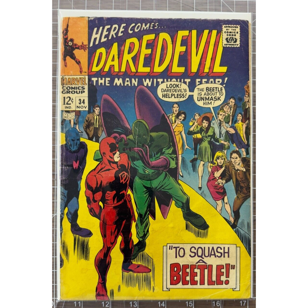 Daredevil #34 (1967): Beetle Marvel Comics 3.0-4.0
